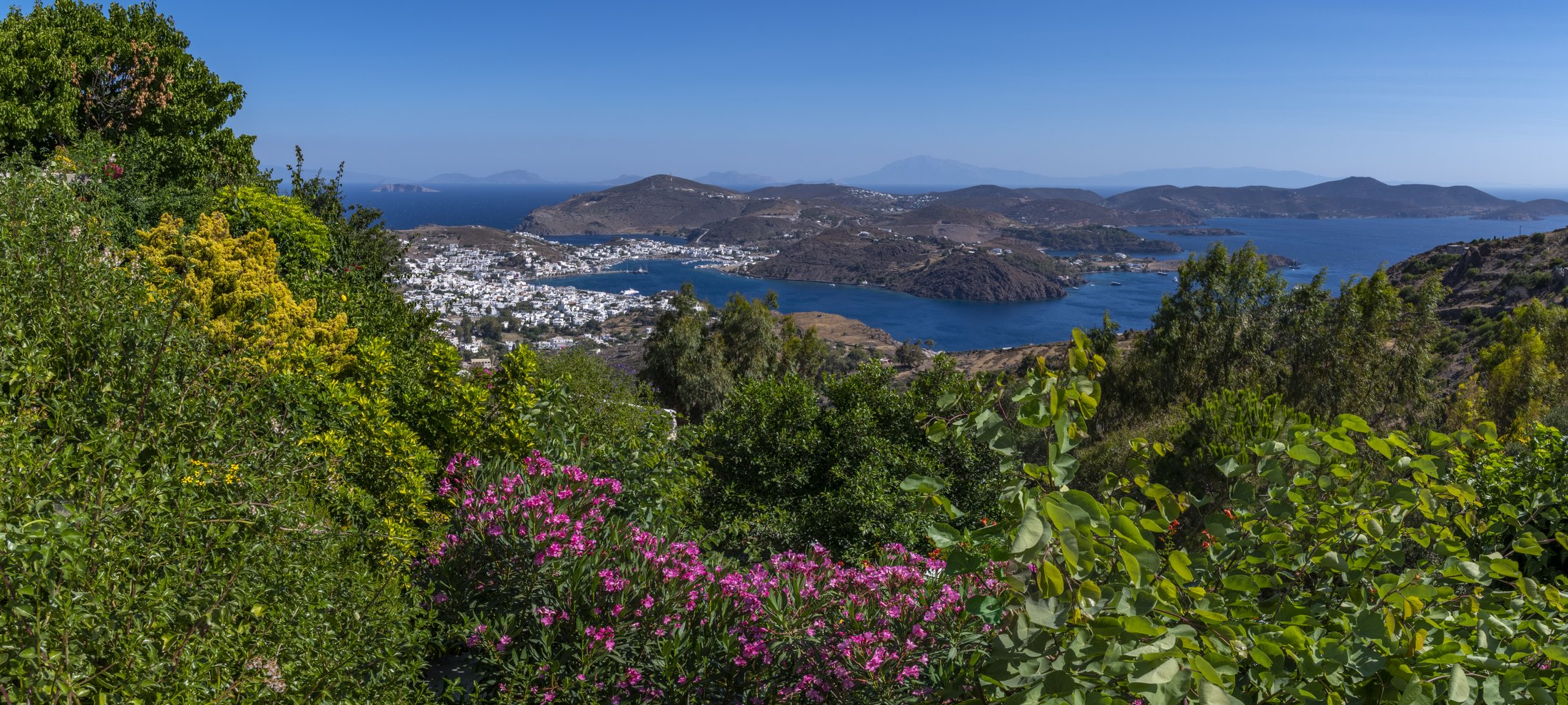 Grèce - Vue panoramique de Patmos